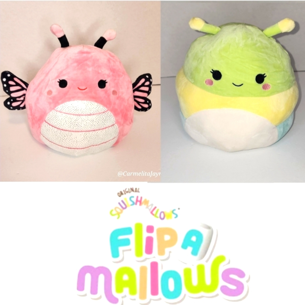 RUTABGA 🔄 ANDREINA 🐛Catapillar 🦋 Butterfly FlipAMallow Original Squishmallow